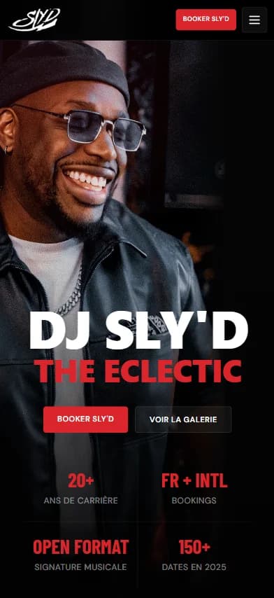 Press kit de DJ SLY'D, DJ, version mobile